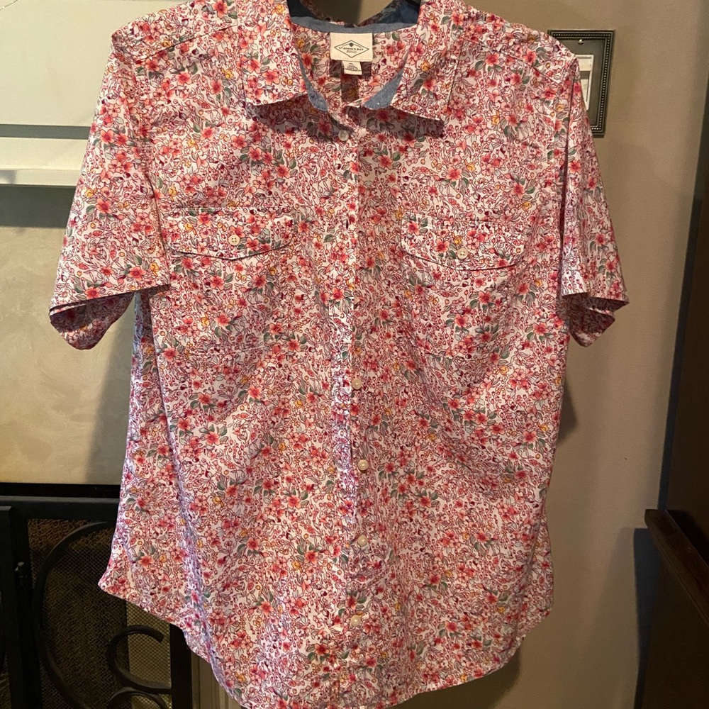 Cotton floral shirt, St John’s Bay, size-XL